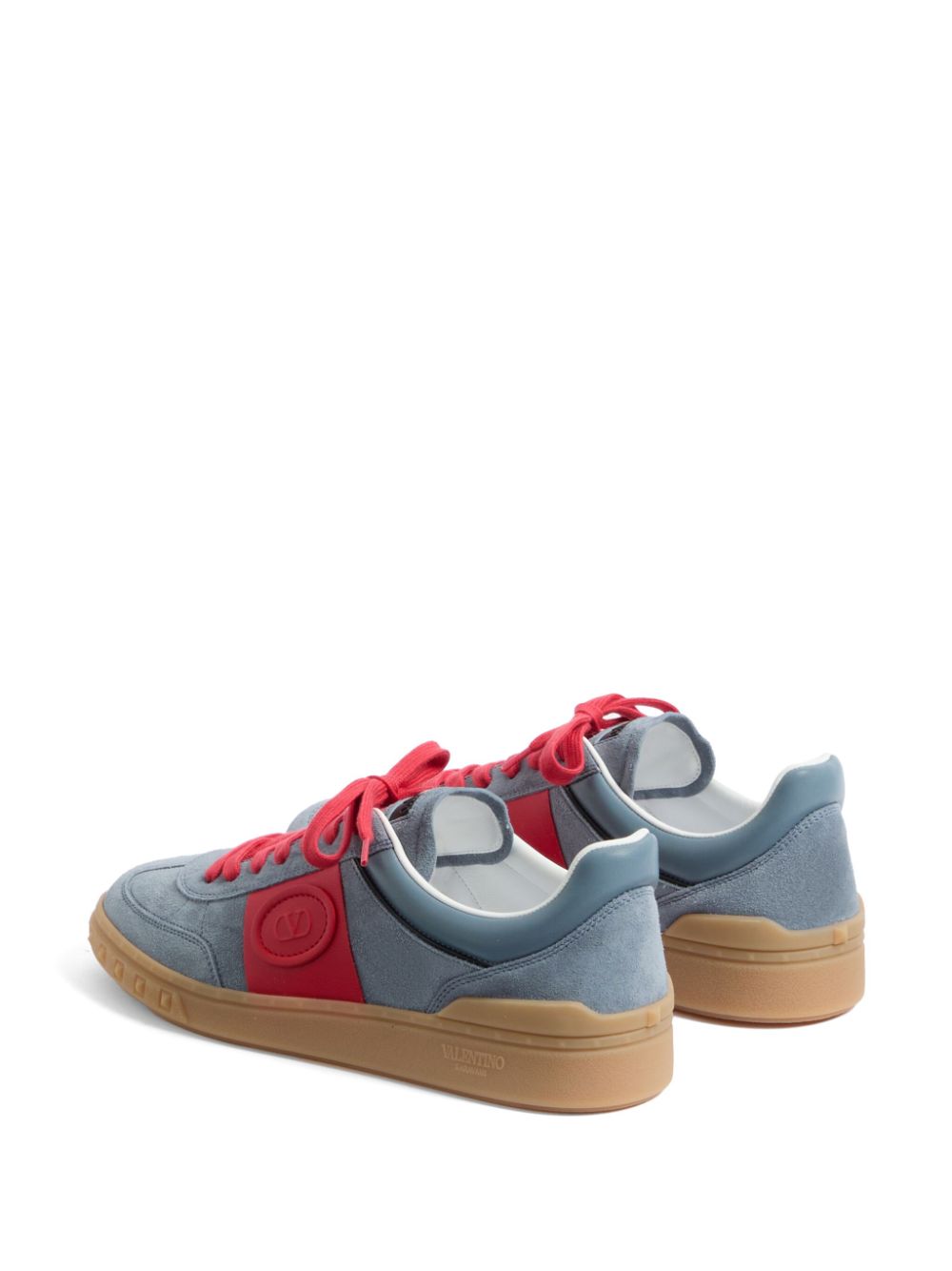 Valentino Garavani - Valentino Garavani Upvillage Low Top Sneaker In Split Leather And Calfskin Nappa Leather - Men’s