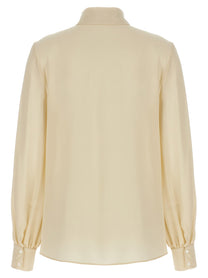 VALENTINO GARAVANI - VALENTINO GARAVANI - Valentino Garavani bow shirt - Women’s Tops