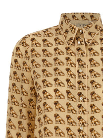 VALENTINO GARAVANI - VALENTINO GARAVANI - Valentino Garavani Petit Charles print shirt - Women’s Tops