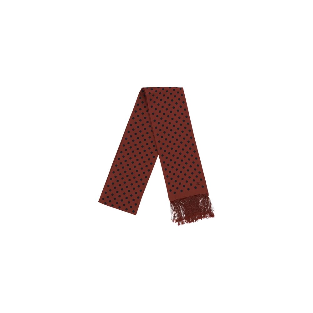 Valentino Garavani - Valentino Garavani Polka Dot Silk Scarf - Men’s Accessories