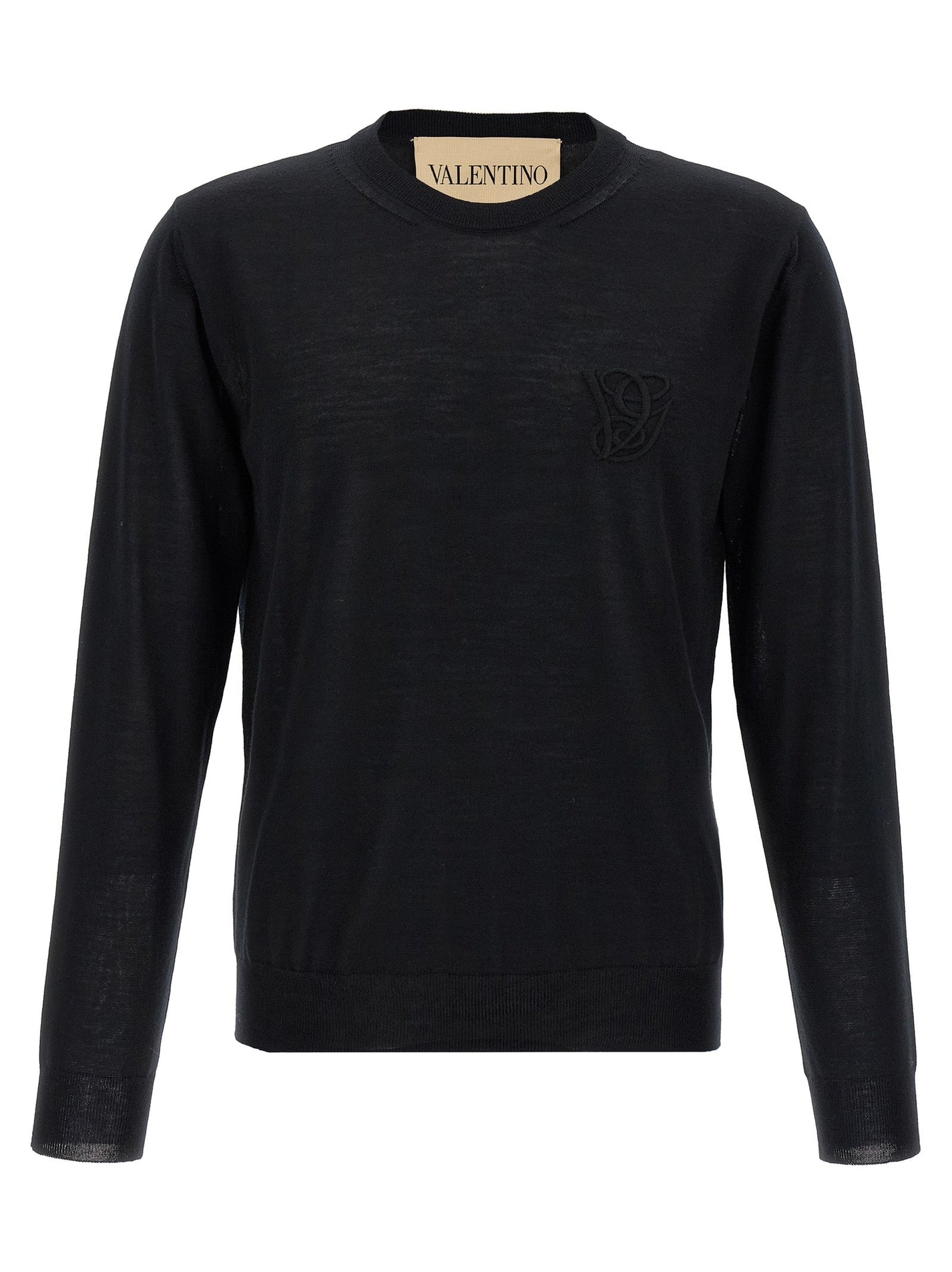 VALENTINO GARAVANI - VALENTINO GARAVANI - Valentino Garavani logo embroidery sweater - Men’s Knitwear