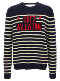 VALENTINO GARAVANI - VALENTINO GARAVANI - Valentino Garavani ’Chez Valentino’ Jersey - Men’s Knitwear