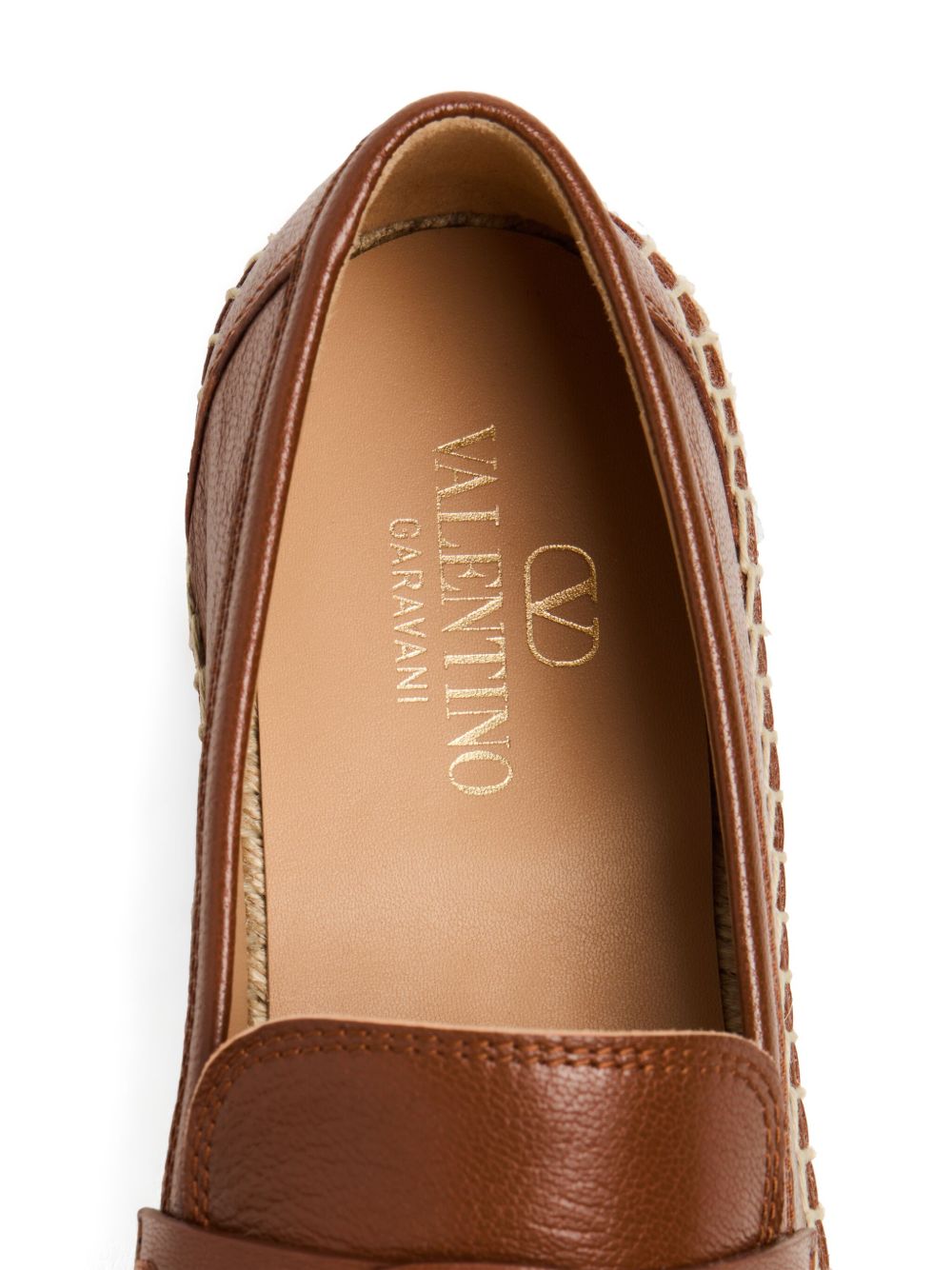 Valentino Garavani - Valentino Garavani Flat shoes Leather Brown - Espadrilles