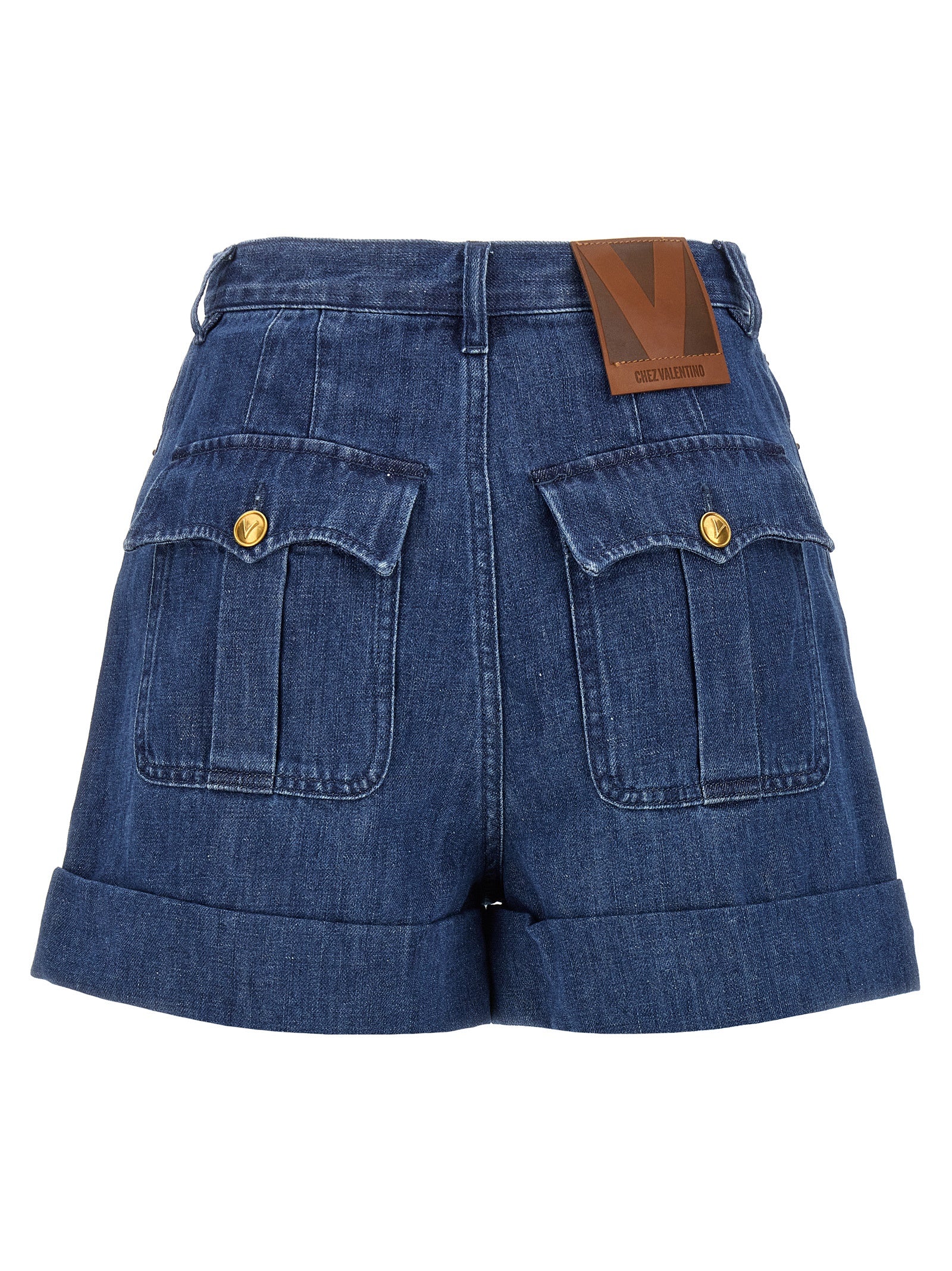 VALENTINO GARAVANI - VALENTINO GARAVANI - Valentino Garavani denim shorts - Women’s Clothing