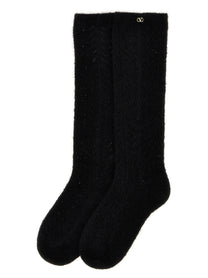 VALENTINO GARAVANI - VALENTINO GARAVANI - Valentino Garavani mohair socks - Women’s Accessories