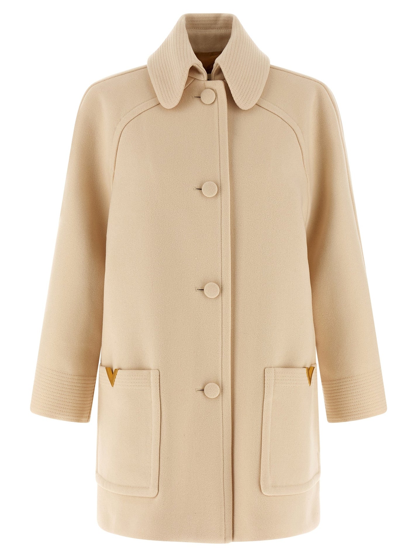 VALENTINO GARAVANI - VALENTINO GARAVANI - Valentino Garavani Wool Drap coat - Women’s Outerwear