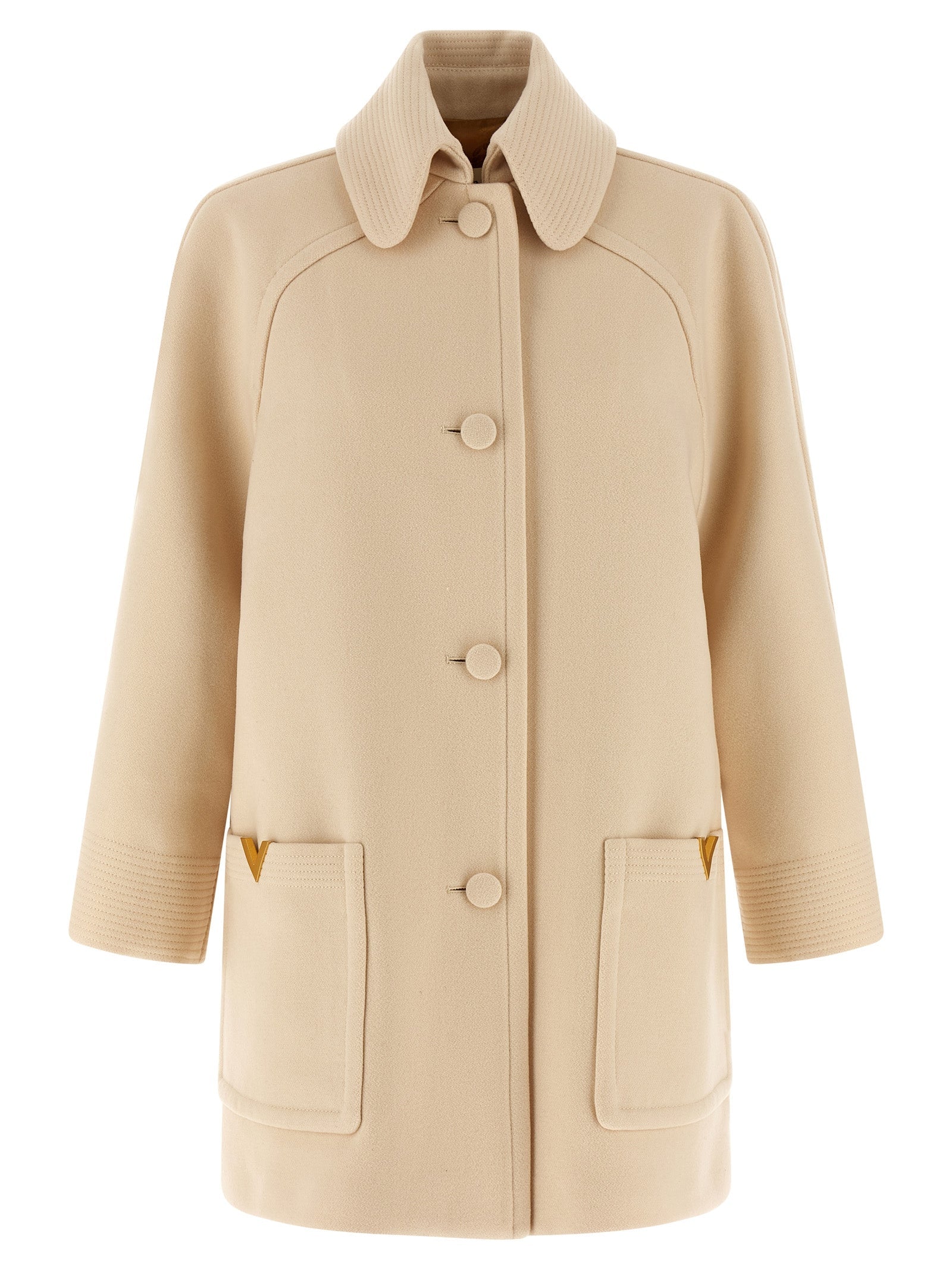 VALENTINO GARAVANI - VALENTINO GARAVANI - Valentino Garavani Wool Drap coat - Women’s Outerwear