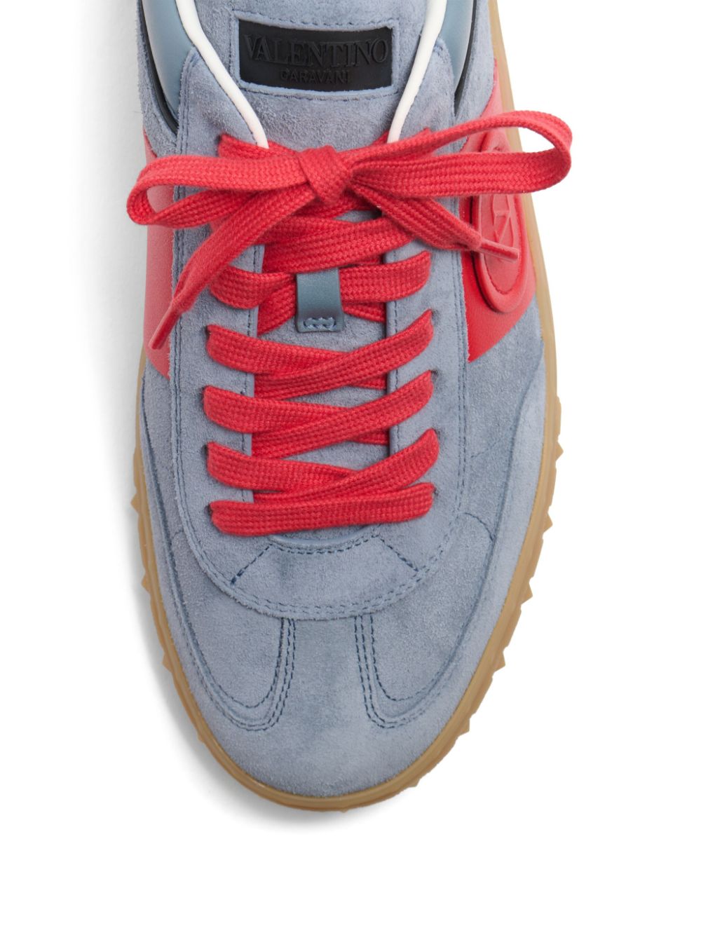 Valentino Garavani - Valentino Garavani Upvillage Low Top Sneaker In Split Leather And Calfskin Nappa Leather - Men’s