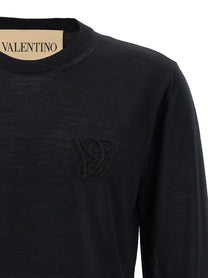 VALENTINO GARAVANI - VALENTINO GARAVANI - Valentino Garavani logo embroidery sweater - Men’s Knitwear
