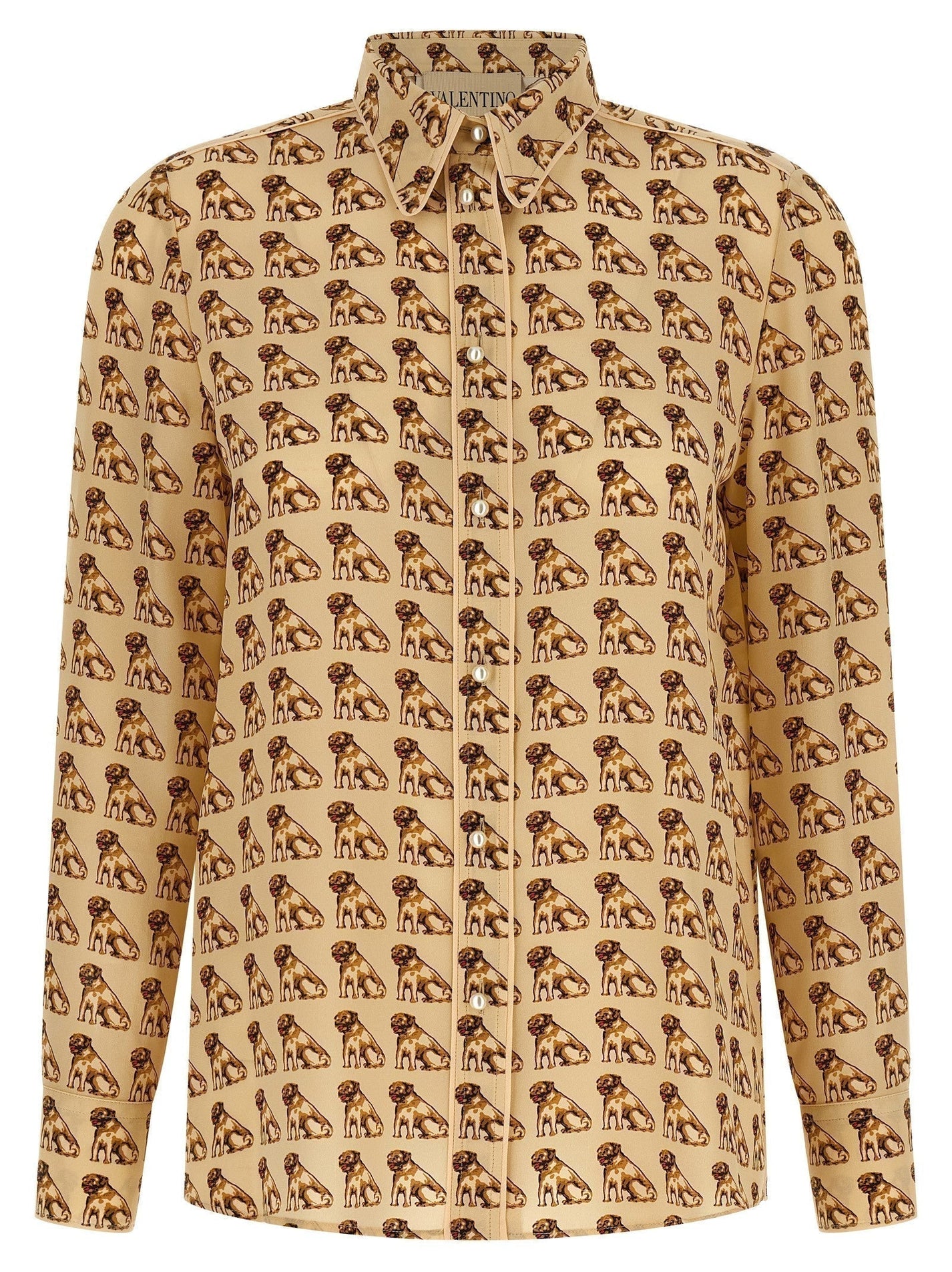 VALENTINO GARAVANI - VALENTINO GARAVANI - Valentino Garavani Petit Charles print shirt - Women’s Tops