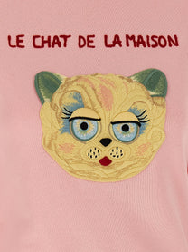 VALENTINO GARAVANI - VALENTINO GARAVANI - Valentino Garavani ’Le Chat de la Maison’ sweatshirt - Women’s Sweatshirts