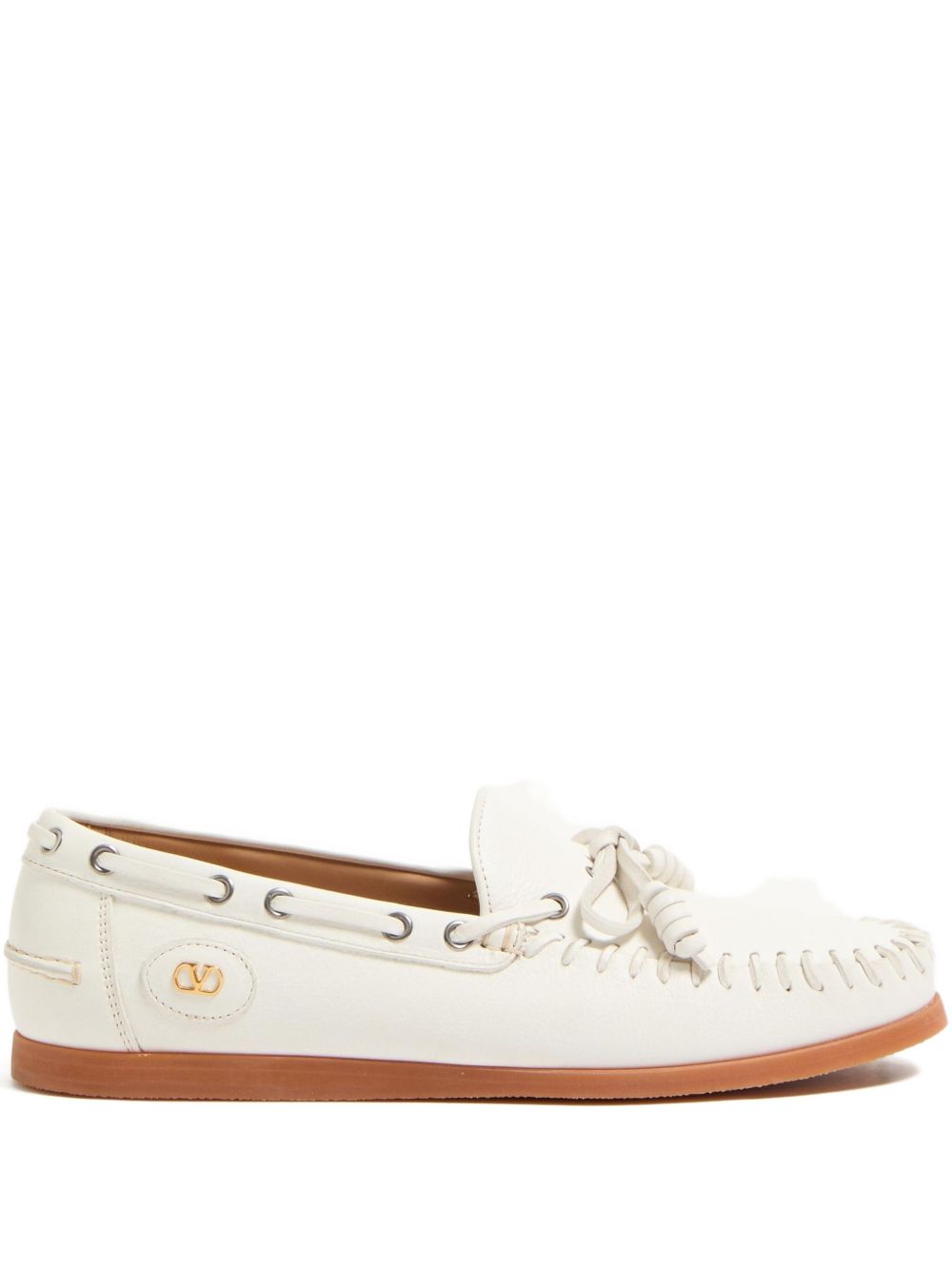 Valentino Garavani - Valentino Garavani Flat shoes Ivory - Moccasins