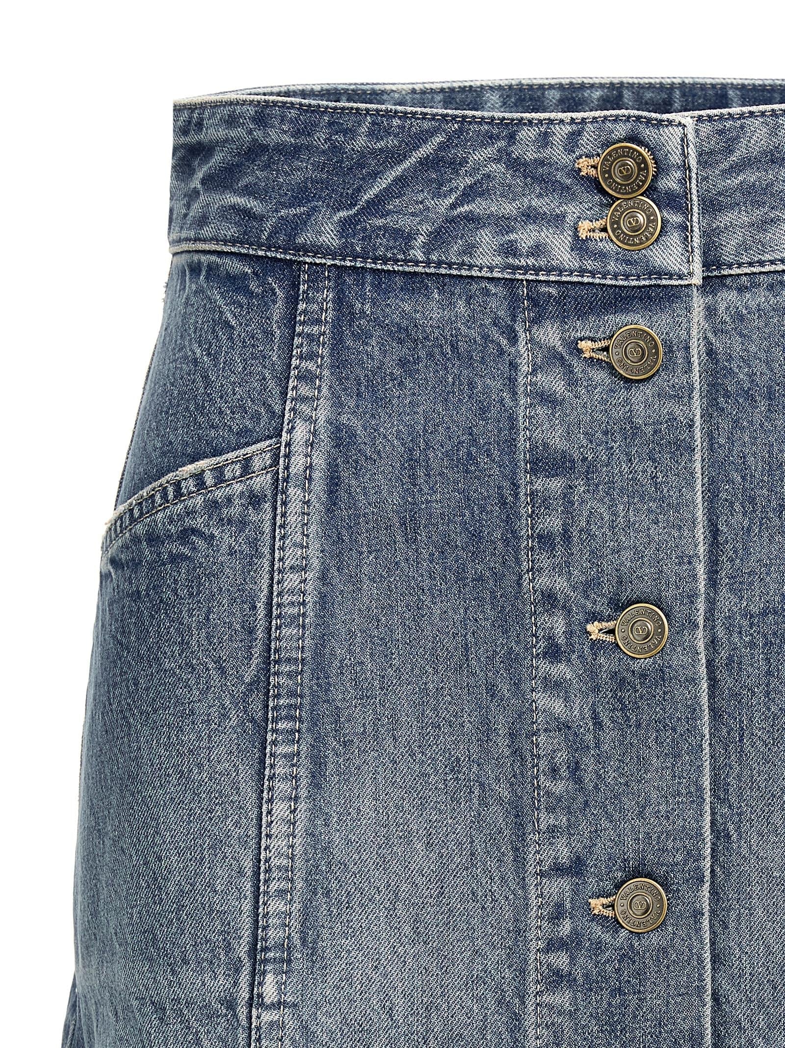 VALENTINO GARAVANI - VALENTINO GARAVANI - Valentino Garavani trimming skirt - Women’s Bottoms