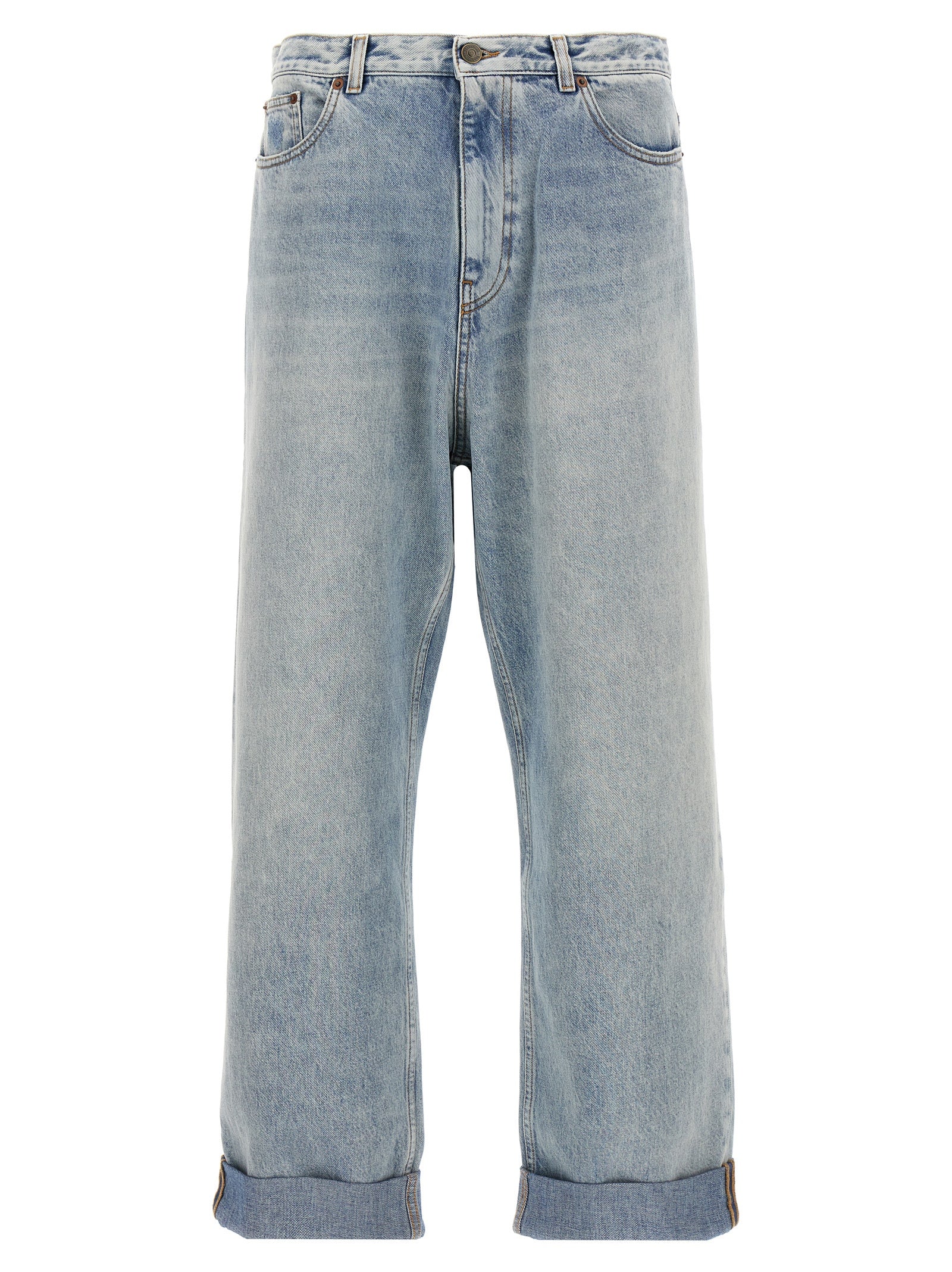 VALENTINO GARAVANI - VALENTINO GARAVANI - Valentino Garavani turn-up jeans - Men’s Clothing