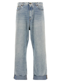 VALENTINO GARAVANI - VALENTINO GARAVANI - Valentino Garavani turn-up jeans - Men’s Clothing