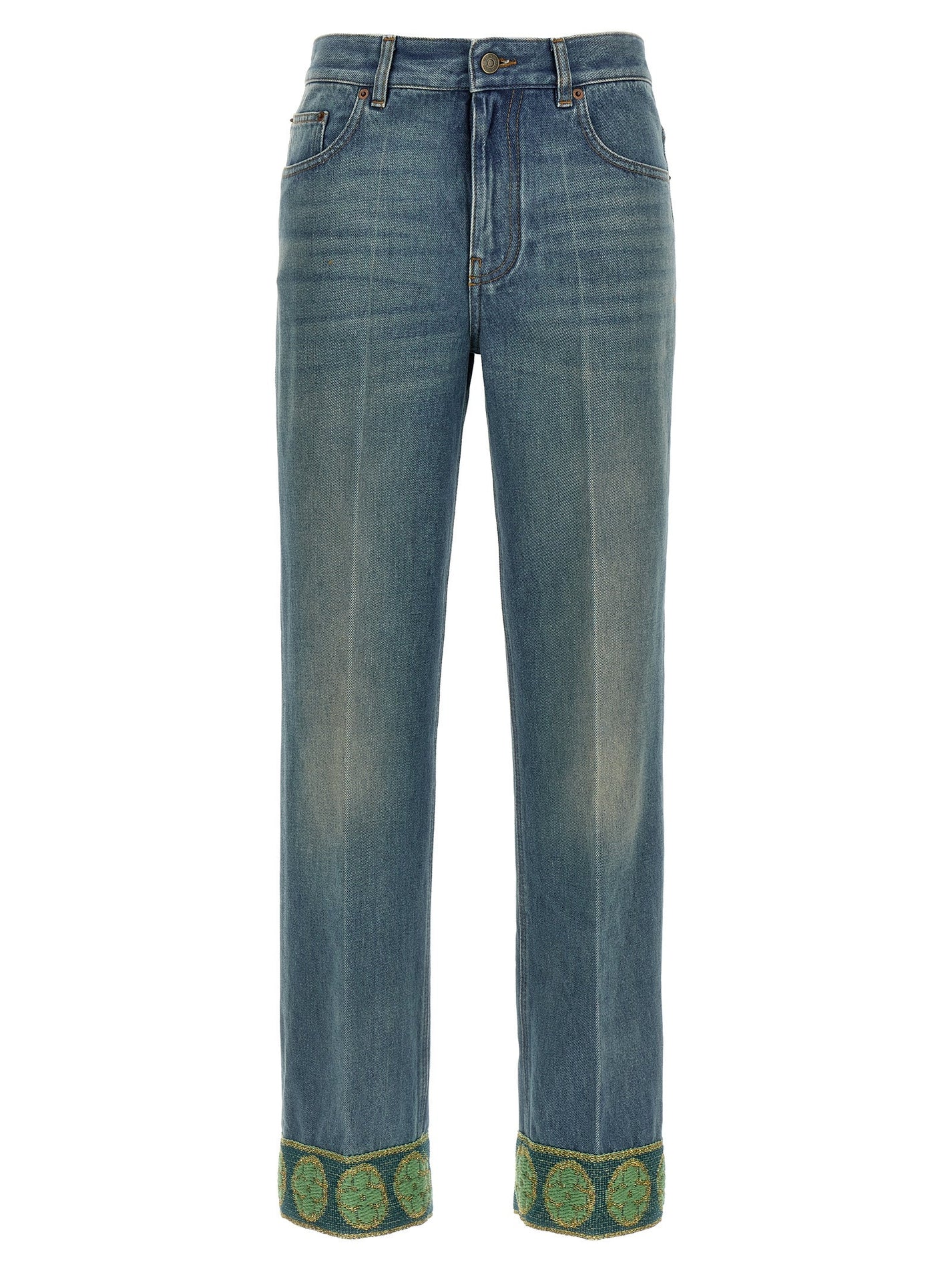 VALENTINO GARAVANI - VALENTINO GARAVANI - Valentino Garavani jacquard jeans - Women’s Bottoms
