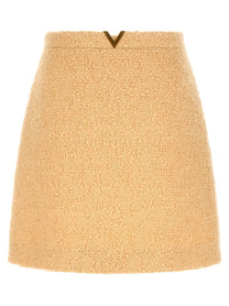 VALENTINO GARAVANI - VALENTINO GARAVANI - Valentino Garavani ’V Gold’ skirt - Women’s Bottoms