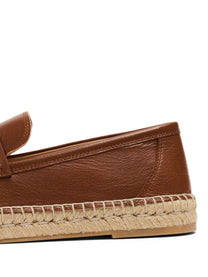 Valentino Garavani - Valentino Garavani Flat shoes Leather Brown - Espadrilles