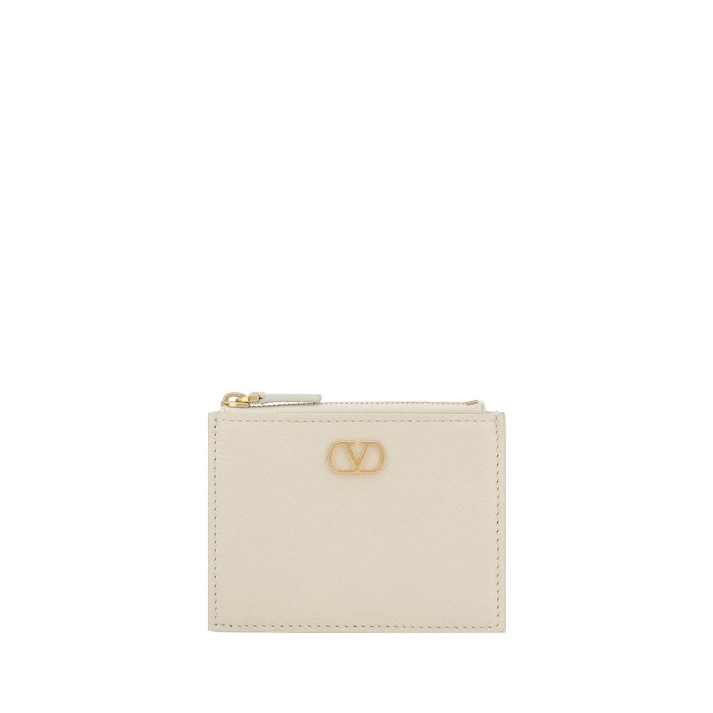 Valentino Garavani - Valentino Garavani Leather Card Holder - Small Leather Goods