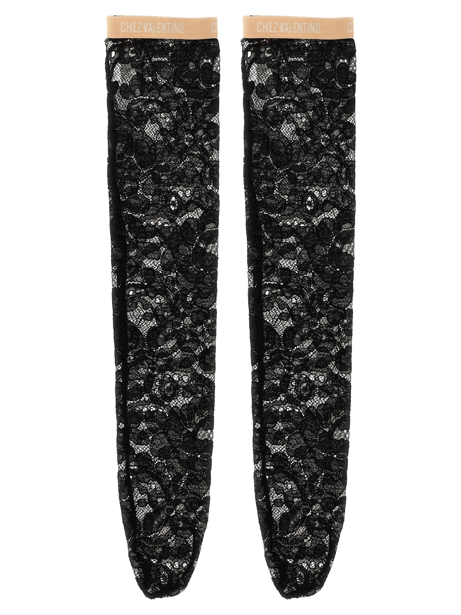 VALENTINO GARAVANI - VALENTINO GARAVANI - Leg Valentino Garavani Pizzo Rebordè - Women’s Accessories