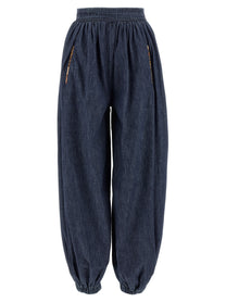 VALENTINO GARAVANI - VALENTINO GARAVANI - Valentino Garavani Denim Chambray pants - Women’s Pants