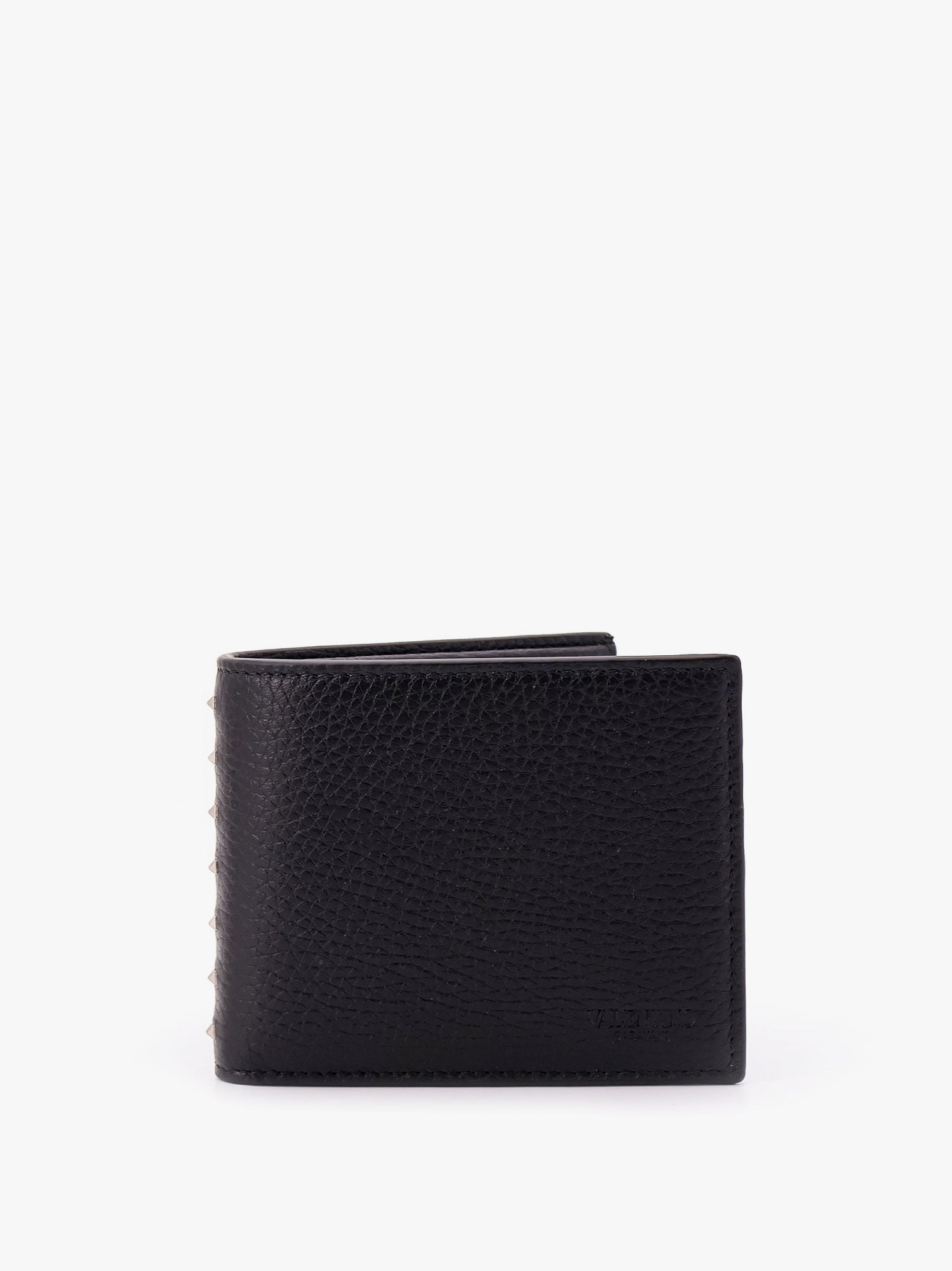 Valentino Garavani - Valentino Garavani Leather Wallet With Iconic Studs - Small Leather Goods