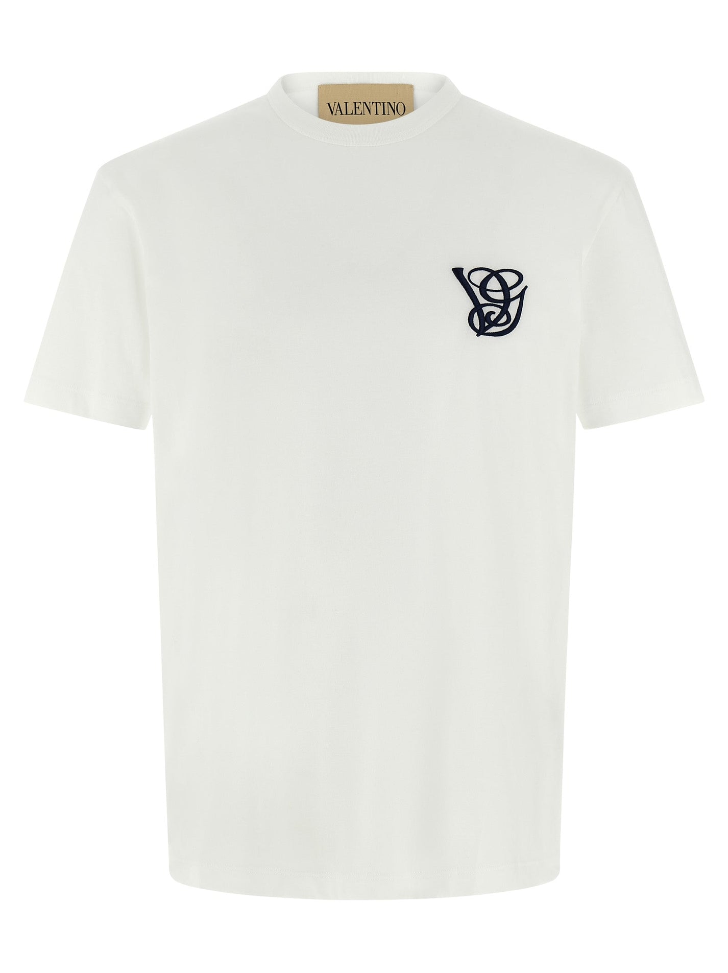 VALENTINO GARAVANI - VALENTINO GARAVANI - Valentino Garavani logo embroidery T-shirt - Men’s Tops