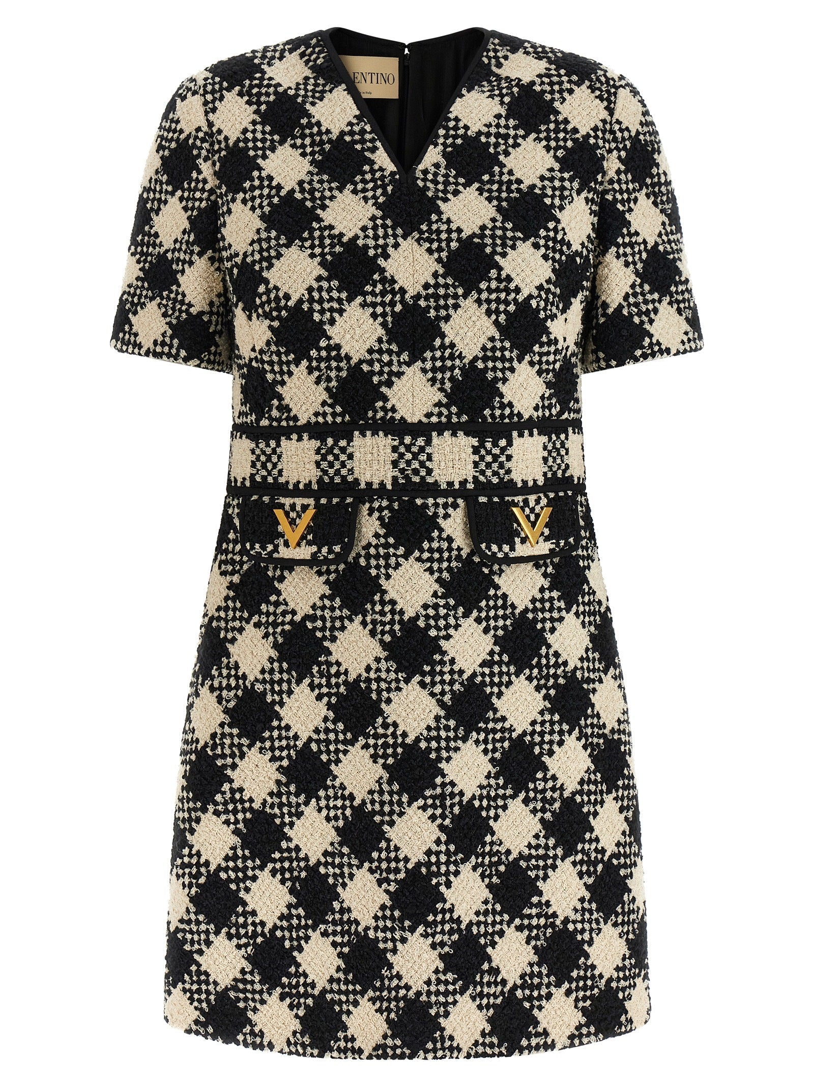 VALENTINO GARAVANI - VALENTINO GARAVANI - Valentino Garavani Damier Tweed dress - Women’s Clothing