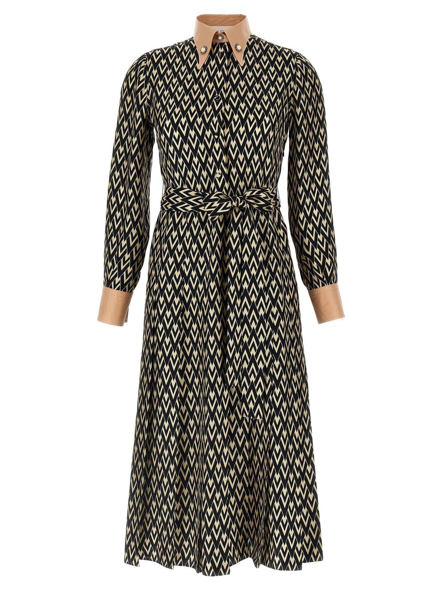 VALENTINO GARAVANI - VALENTINO GARAVANI - Valentino Garavani ’Toute La V’ midi dress - Women’s Clothing
