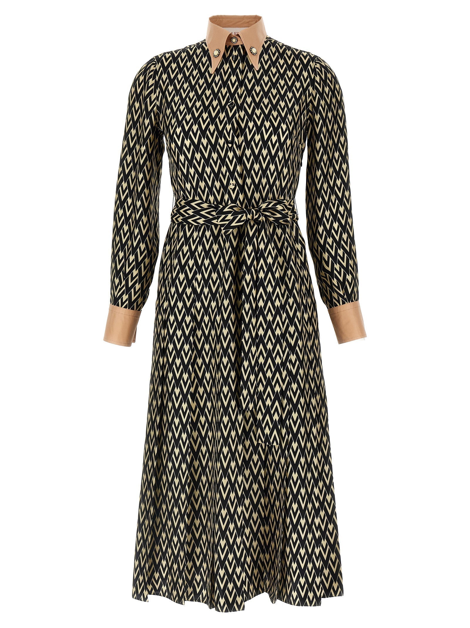 VALENTINO GARAVANI - VALENTINO GARAVANI - Valentino Garavani ’Toute La V’ midi dress - Women’s Clothing