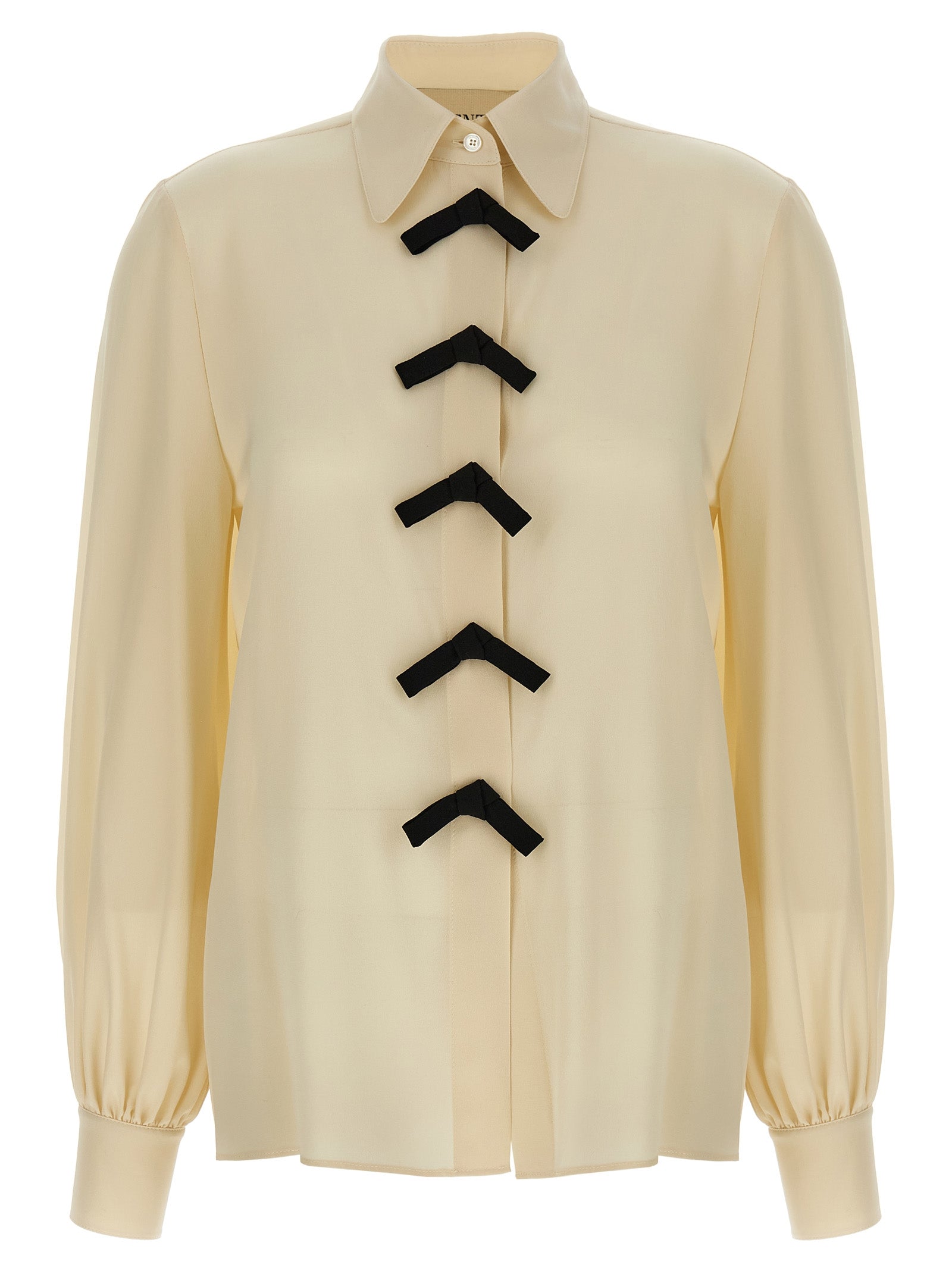 VALENTINO GARAVANI - VALENTINO GARAVANI - Valentino Garavani bow shirt - Women’s Tops