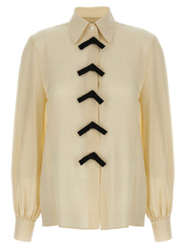 VALENTINO GARAVANI - VALENTINO GARAVANI - Valentino Garavani bow shirt - Women’s Tops