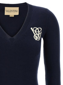 VALENTINO GARAVANI - VALENTINO GARAVANI - Valentino Garavani embroidery sweater - Women’s Knitwear