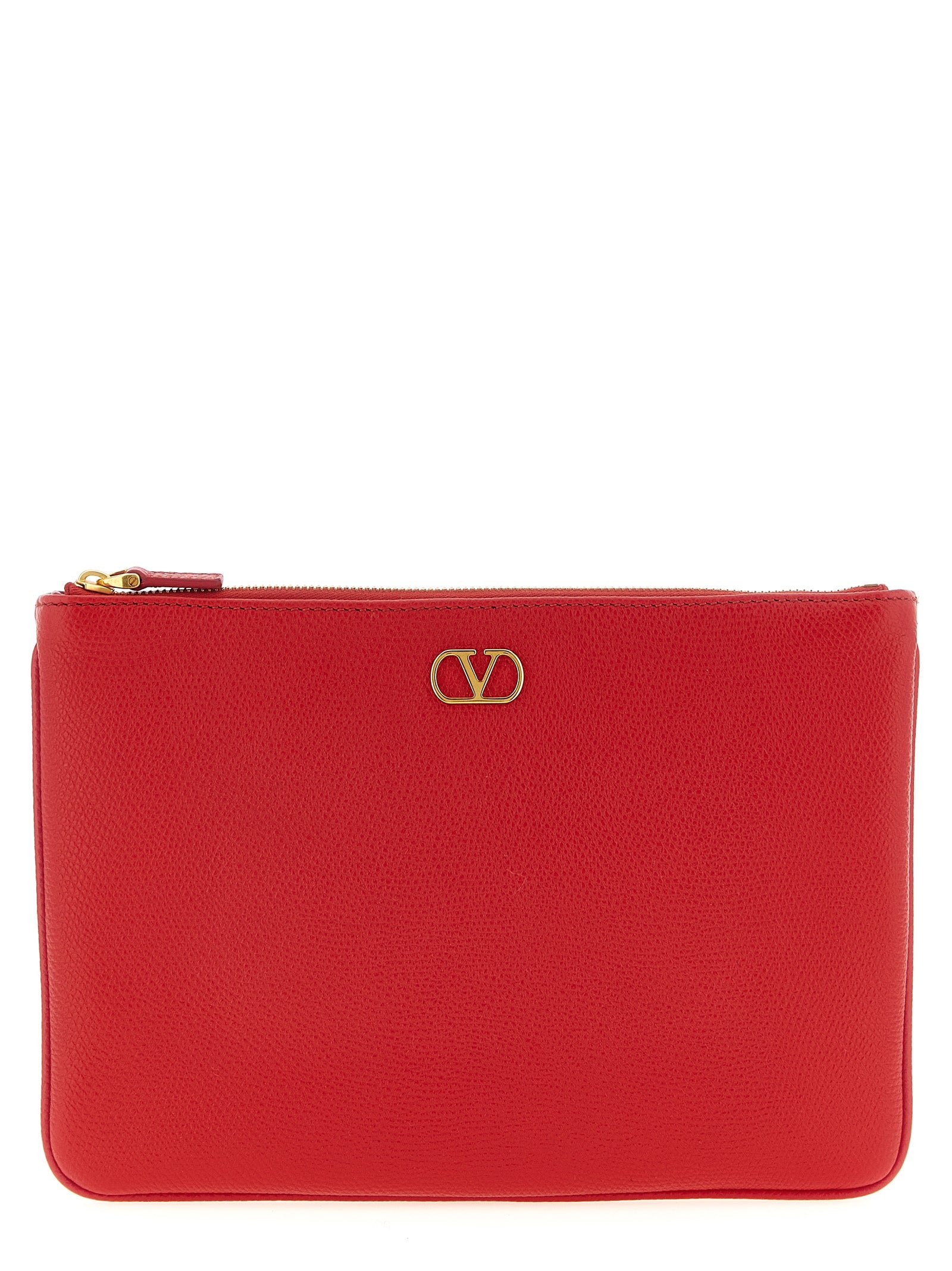 VALENTINO GARAVANI - VALENTINO GARAVANI - Valentino Garavani Vlogo Signature clutch bag - Women’s Bags