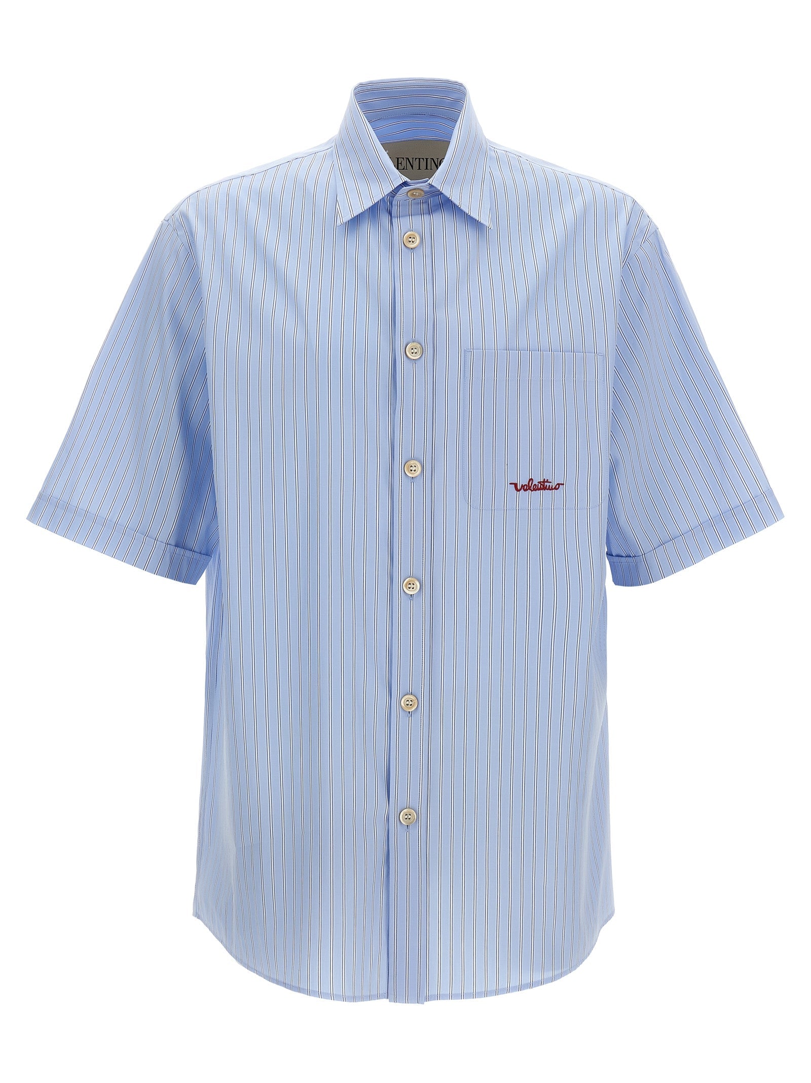 VALENTINO GARAVANI - VALENTINO GARAVANI - Valentino Garavani ’Vlogo’ embroidery shirt - Men’s Tops