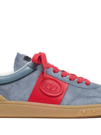 Valentino Garavani - Valentino Garavani Upvillage Low Top Sneaker In Split Leather And Calfskin Nappa Leather - Men’s