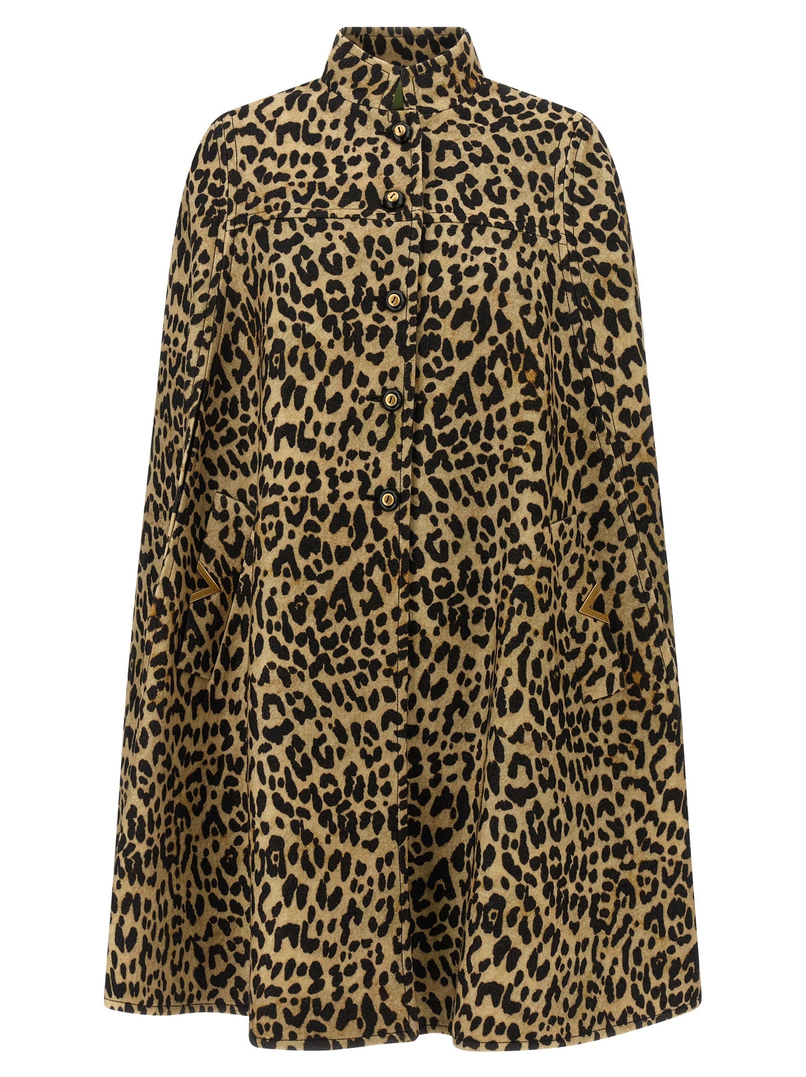 VALENTINO GARAVANI - VALENTINO GARAVANI - Valentino Garavani cape in animalier cloth - Women’s Outerwear
