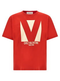 VALENTINO GARAVANI - VALENTINO GARAVANI - Valentino Garavani ’Chez Valentino’ T-shirt - Men’s Tops