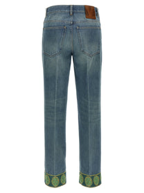 VALENTINO GARAVANI - VALENTINO GARAVANI - Valentino Garavani jacquard jeans - Women’s Bottoms