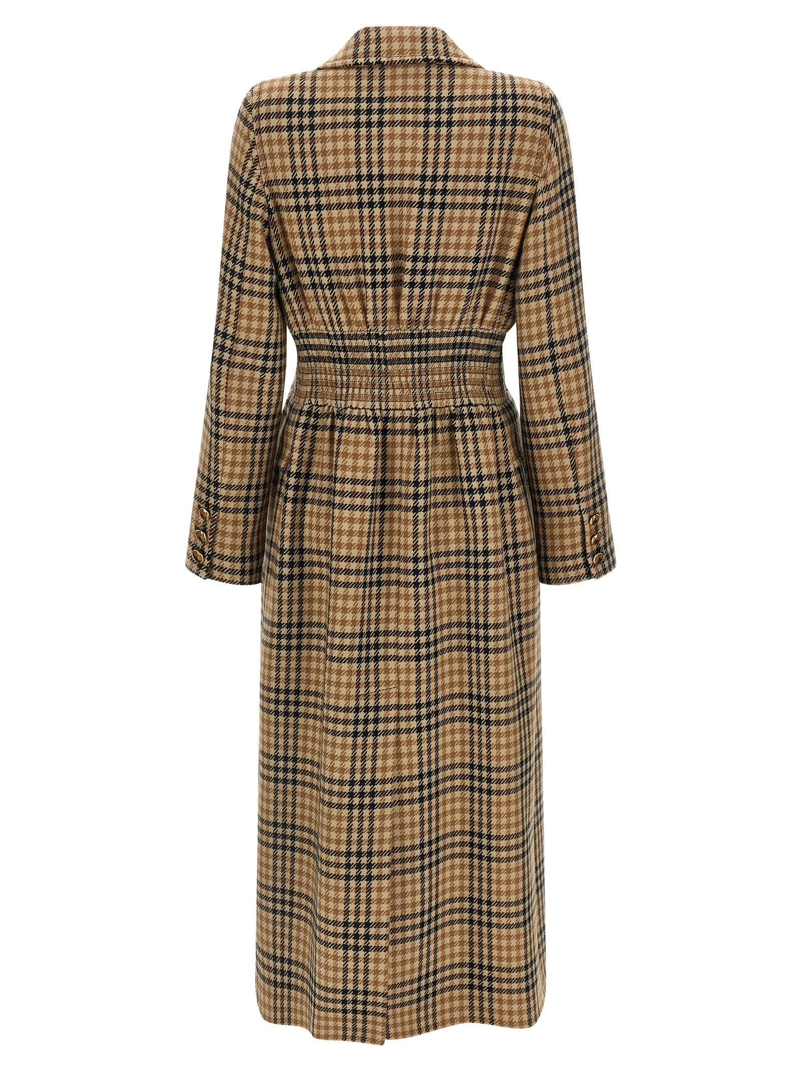 VALENTINO GARAVANI - VALENTINO GARAVANI - Valentino Garavani Houndstooth Wool coat - Women’s Outerwear