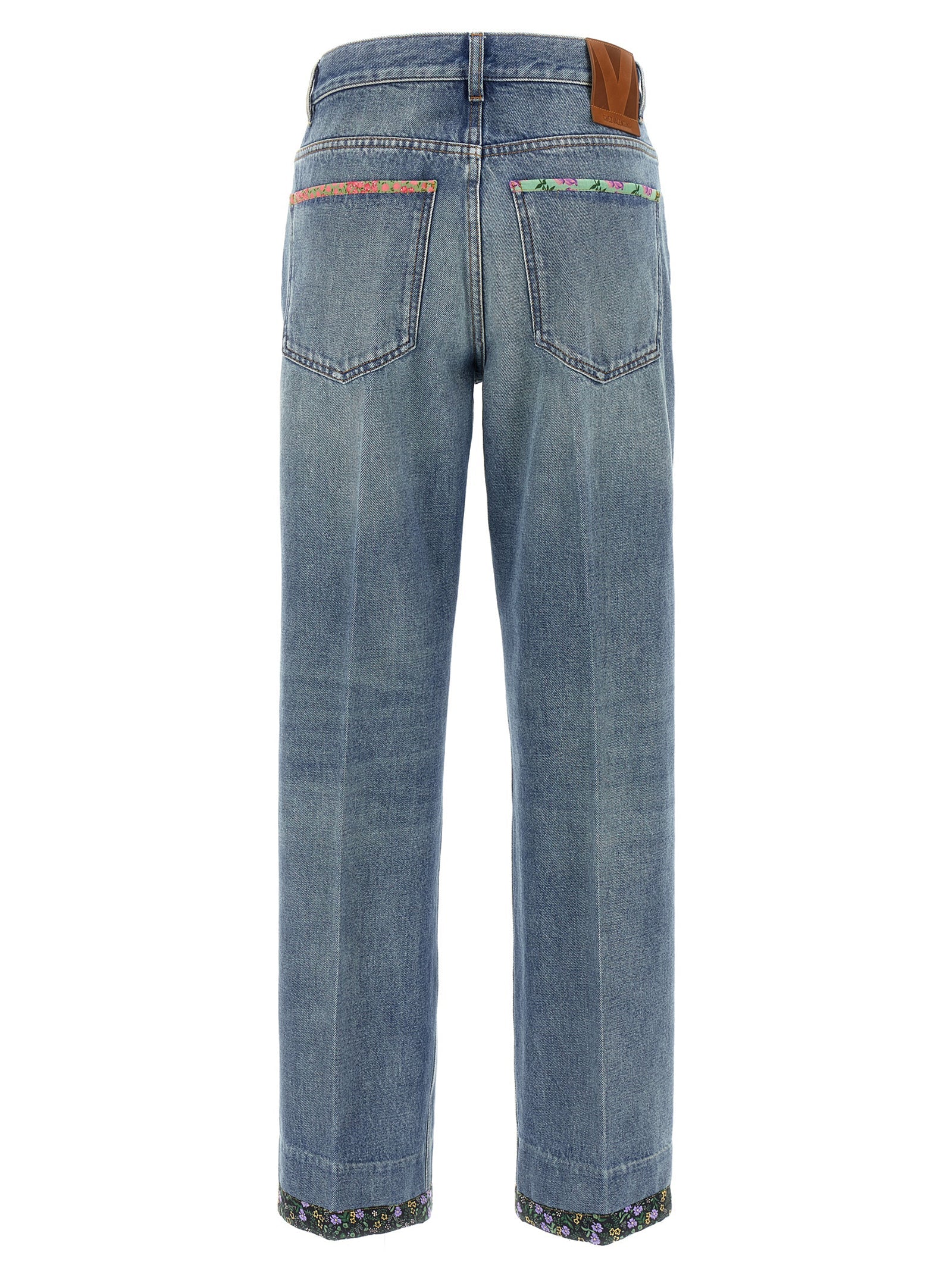 VALENTINO GARAVANI - VALENTINO GARAVANI - Valentino Garavani floral jeans - Women’s Bottoms