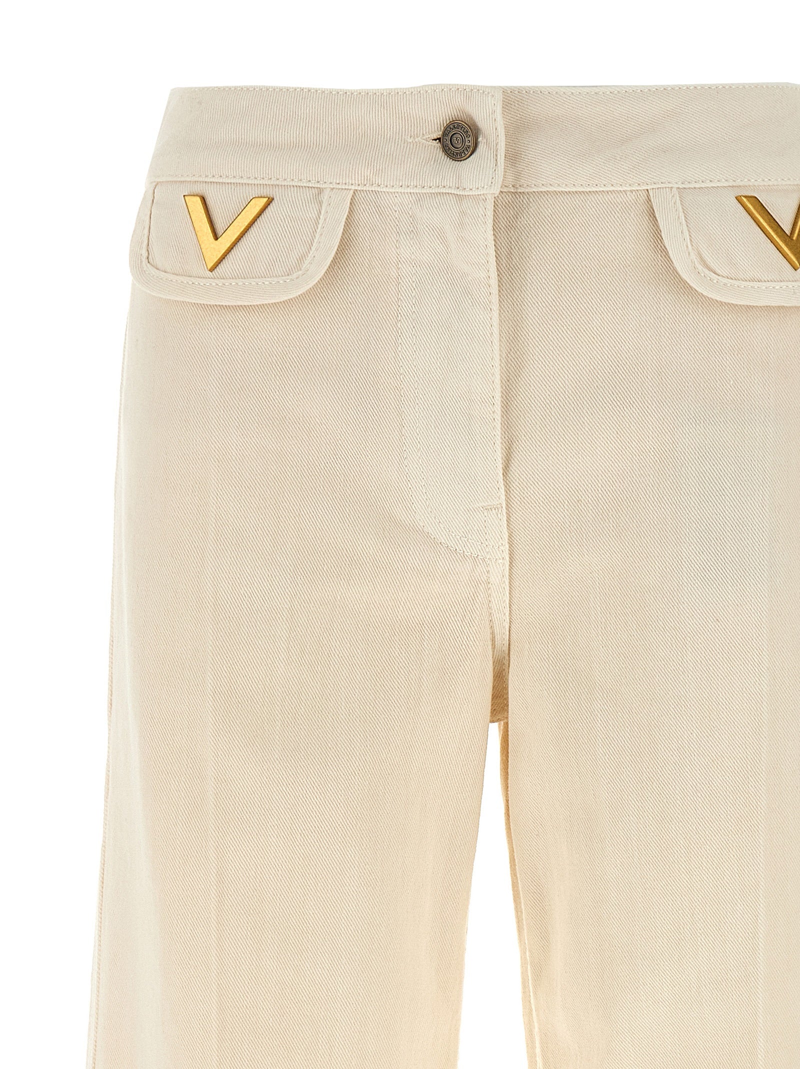 VALENTINO GARAVANI - VALENTINO GARAVANI - Valentino Garavani ’V’ detail jeans - Women’s Clothing