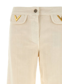 VALENTINO GARAVANI - VALENTINO GARAVANI - Valentino Garavani ’V’ detail jeans - Women’s Clothing