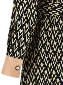 VALENTINO GARAVANI - VALENTINO GARAVANI - Valentino Garavani ’Toute La V’ midi dress - Women’s Clothing