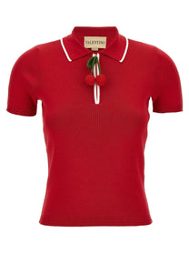 VALENTINO GARAVANI - VALENTINO GARAVANI - Valentino Garavani ’Cherryfic’ top - Women’s Tops