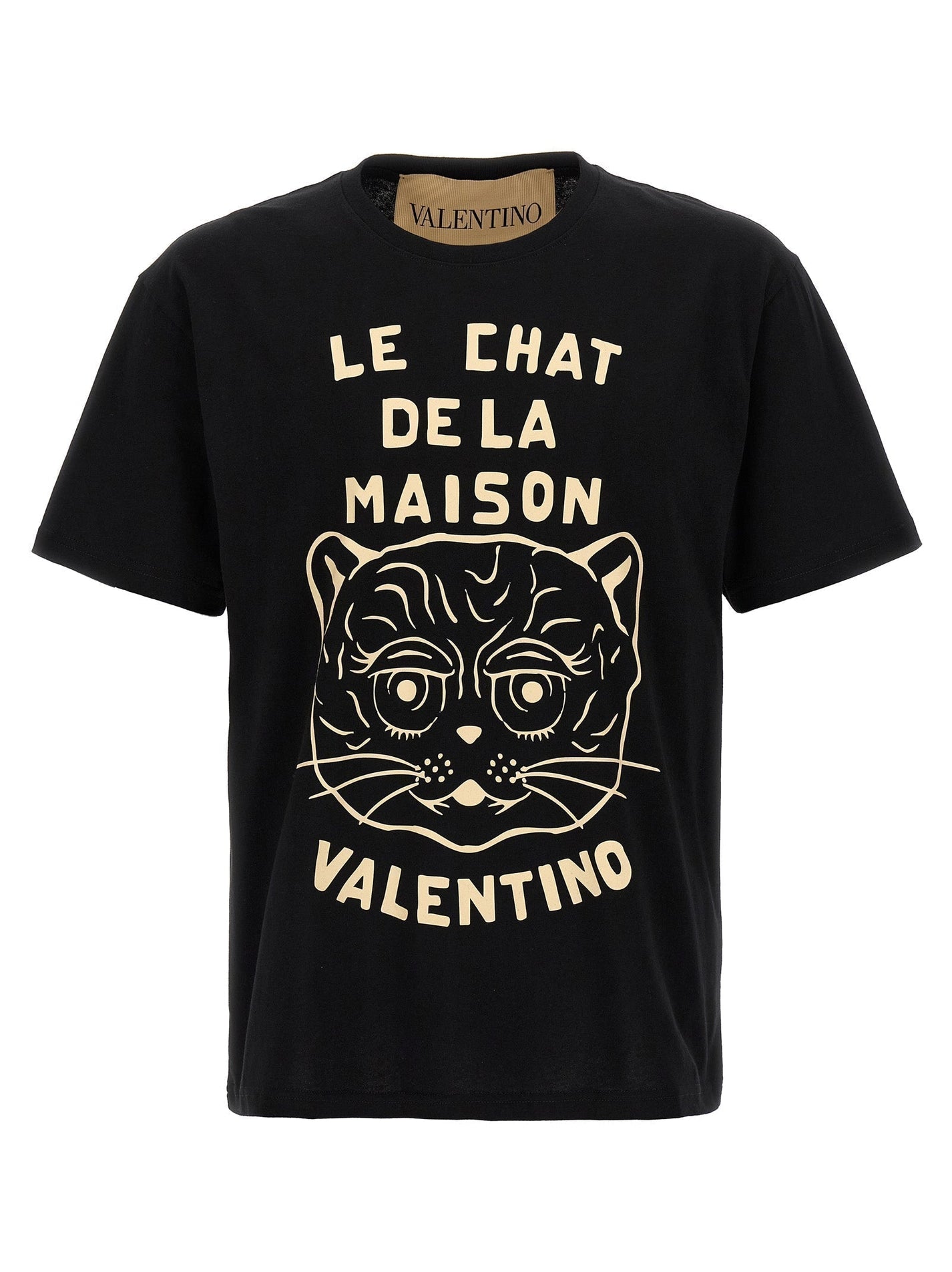 VALENTINO GARAVANI - VALENTINO GARAVANI - Valentino Garavani ’Le Chat de la Maison’ T-shirt - Men’s Top