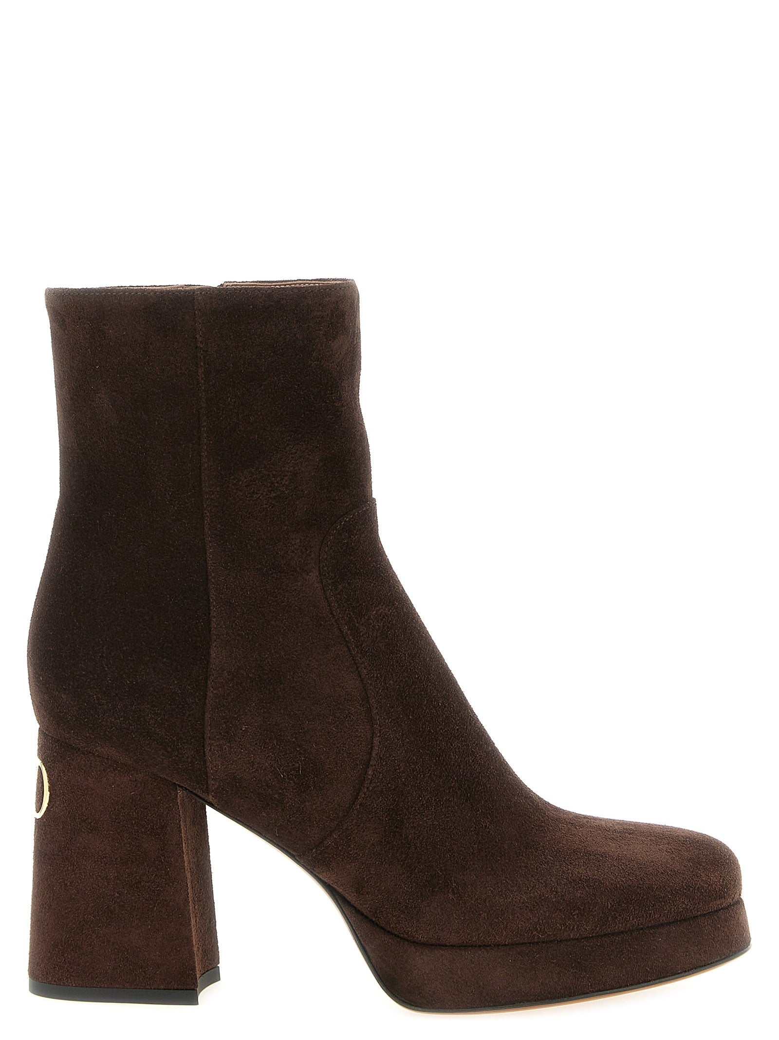 Valentino Valentino Garavani Fawcette Ankle Boots Brown