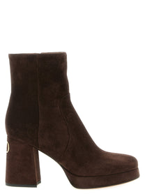 Valentino Valentino Garavani Fawcette Ankle Boots Brown