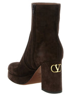 Valentino Valentino Garavani Fawcette Ankle Boots Brown, view 3