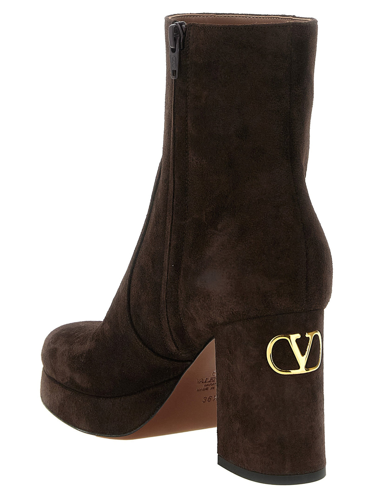 Valentino Valentino Garavani Fawcette Ankle Boots Brown, view 3